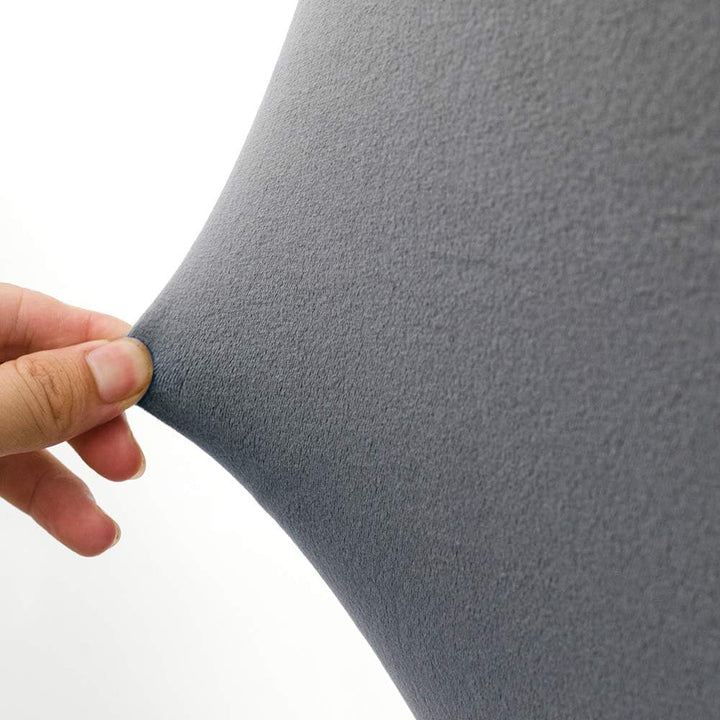 Large Size High Back Thicker Plush Dining Chair Covers Set of 6, Elastic Kitchen Chair Slipcovers Removable Nonslip for Hotel Dining Room Ceremony Banquet Wedding Party (Dark Grey - Thicker Plush, 6 Pack) - Just Closeouts Canada Inc.