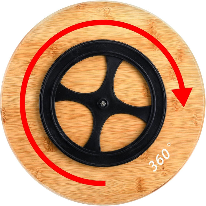 Lazy Susan Serving Tray, Porcelain 360° Rotatable Serving Tray and Platters, 11'' Removable Divided Serving Dishes, Party Relish Bowl for Chip, Dip, Veggies, Candy and Snack, Cheese, 7 Pieces - Just Closeouts Canada Inc.X003AM86CP