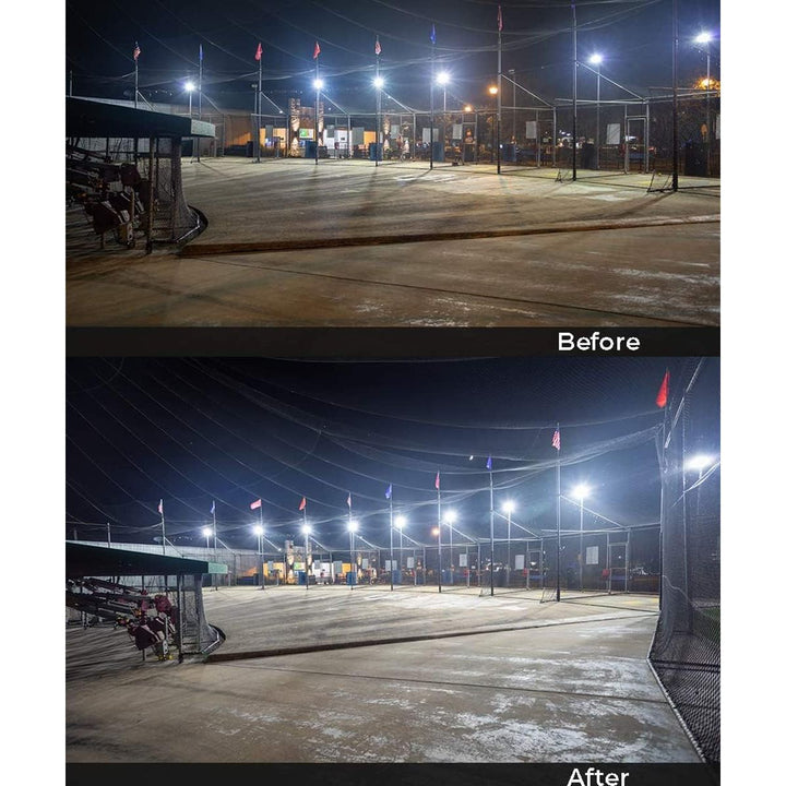 LED Parking Lot Lights 200W - 26000 Lm Outdoor Lights with Photocell Pole Mount LED Flood Light 5000K 600W Equivalent Commercial Street Area Light for Stadium, Parking Lot, Roadways ETL Listed - Just Closeouts Canada Inc.