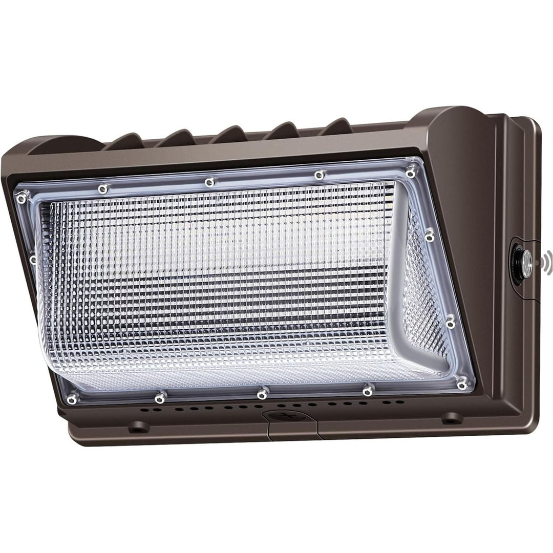 LEDMO 150W LED Wall Pack with Photocell Dusk to Dawn 5000K Waterproof Commercial Outdoor Light Fixture 21000lm 100 - 277V Equivalent,Energy Save Flood Lights for Building,Yard,Warehouse,Garage - Just Closeouts Canada Inc.