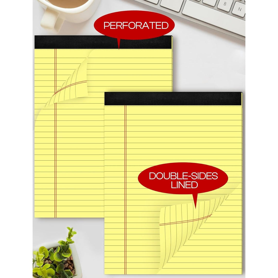 Legal Pads 8.5 x 11 Yellow Notepads 8.5 x 11 Lined Paper 8 - 1/2 x 11 Legal Pad Lined Paper Pads 8.5 x 11 Note Pads 2 Pack Lined Writing Pads of Paper 8.5 x 11 Notepad Yellow Paper Pads 30 Sheets/Pad - Just Closeouts Canada Inc.