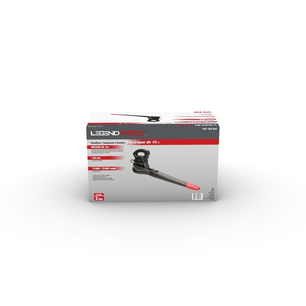 Legend Force 215 MPH 150 CFM 2 - Speed 10 Amp Corded Electric Handheld Leaf Blower - Just Closeouts Canada Inc.