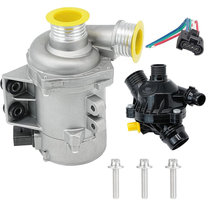 LEVANLIGHT | Electric Engine Water Pump & Thermostat | Fits BMW 325i 325xi 328i 328xi 330i 330xi 525i 525xi 528i 528xi 530i 530xi x3 x5 z4 | Replaces 11517586925 11517521584 11517546994 11517563183 - Just Closeouts Canada Inc.