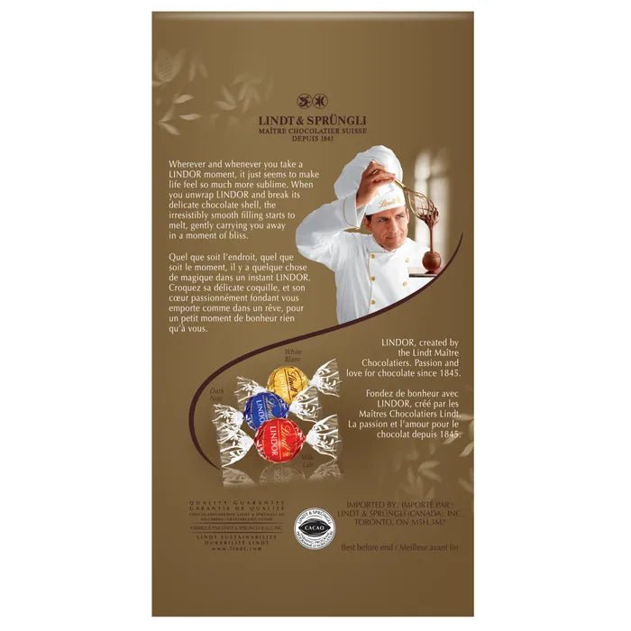 Lindt Lindor Assorted Chocolate Truffles Bag, 150g - Just Closeouts Canada Inc.037466012001