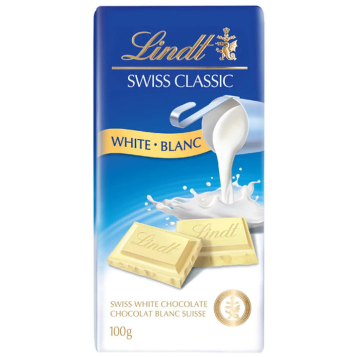 Lindt Swiss Classic White Chocolate Bar, 100g - Just Closeouts Canada Inc.