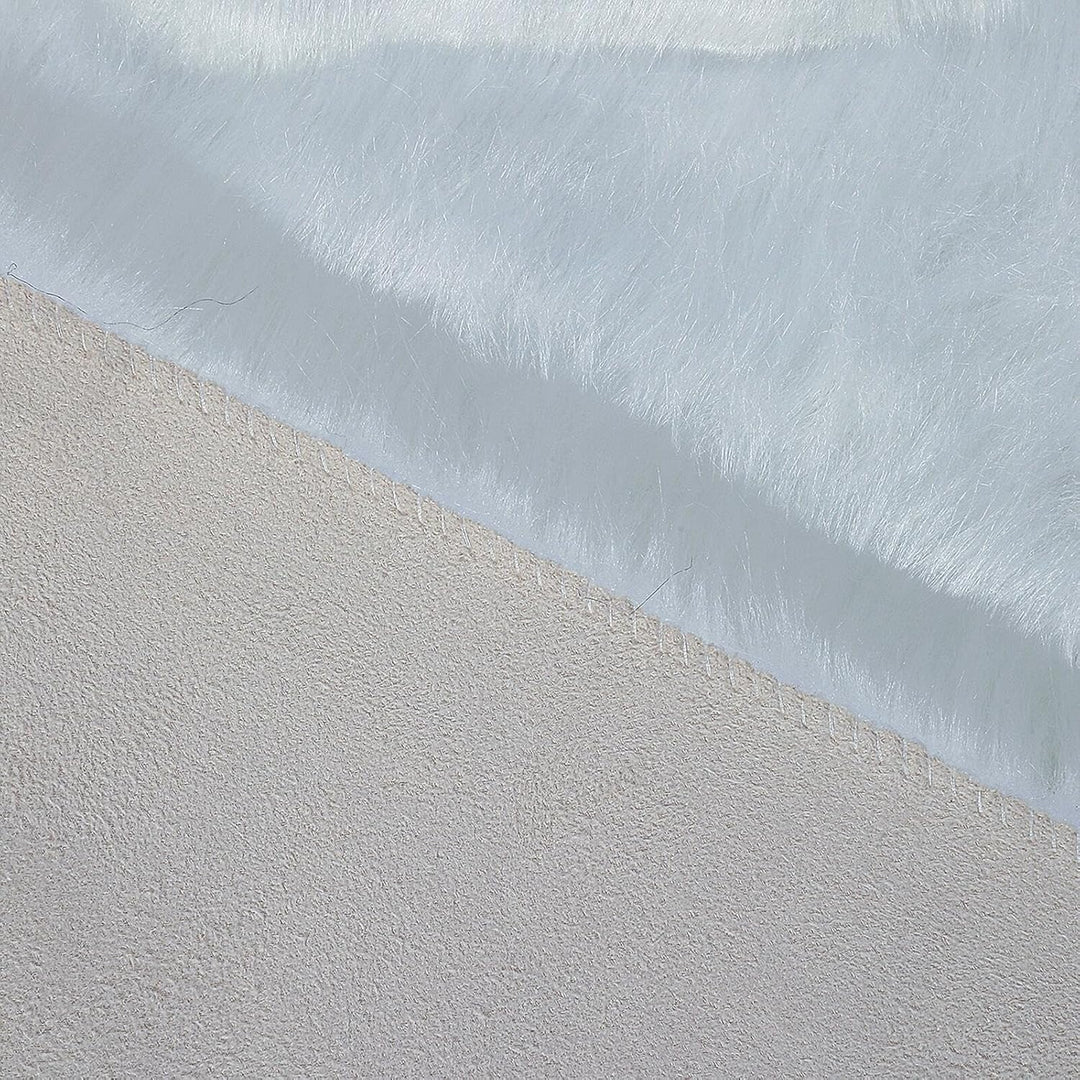 linmopm Faux Fur Rug Sheepskin Shag Fluffy Fuzzy 5x7 ft White Rugs for Bedroom Bedside Bed Floor Living Room Plush Rectangle High - Density Cushion Carpet Super Sofa Cover - Just Closeouts Canada Inc.