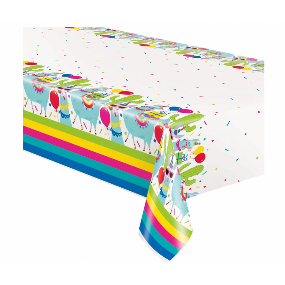 Llama Birthday Party Plastic Table Cover 54" x 84" - Just Closeouts Canada Inc.011179732234