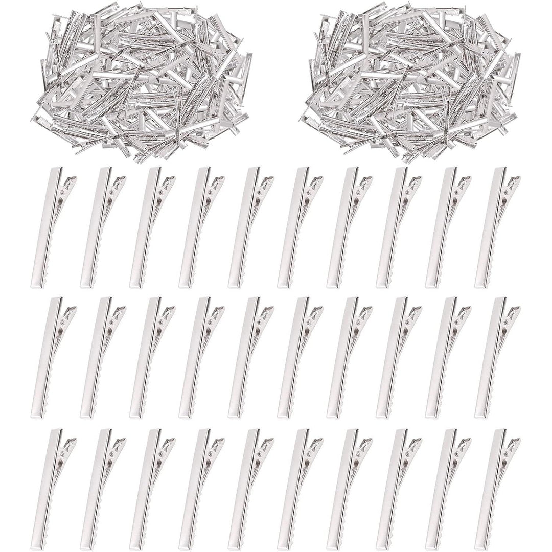 200 Metal Alligator Hair Clips, 2.2-Inch Single-Prong