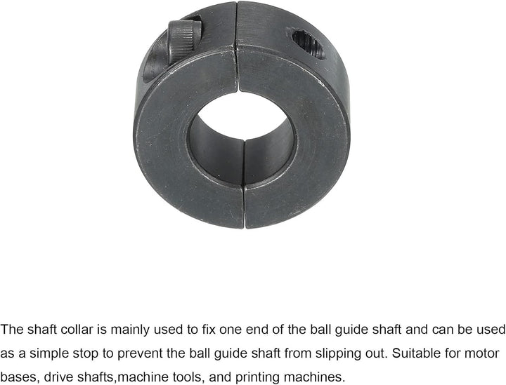Black Double-Split Shaft Collar, 20 mm Bore — view 3
