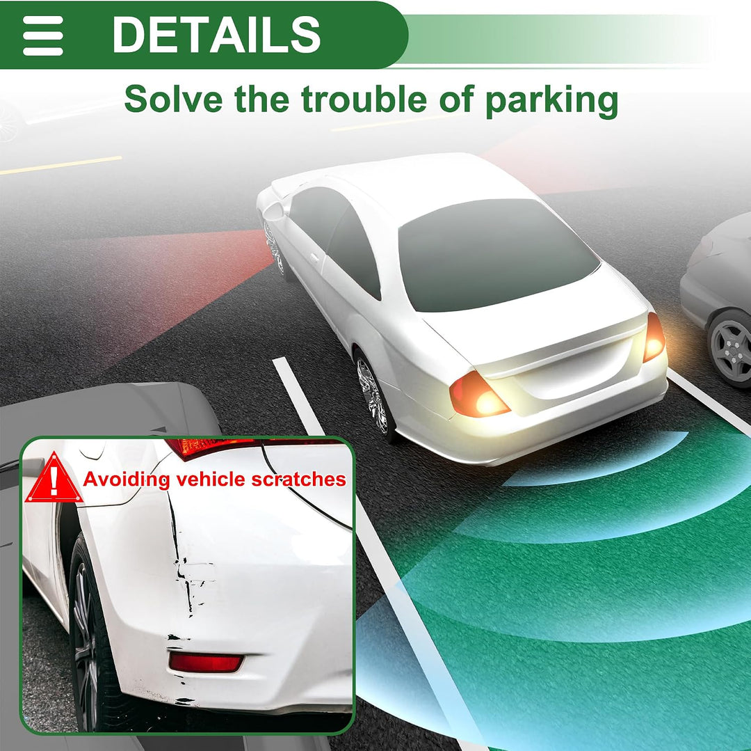 Black Reverse Parking Sensor Kit, 2 Sensors and Buzzer — view 4