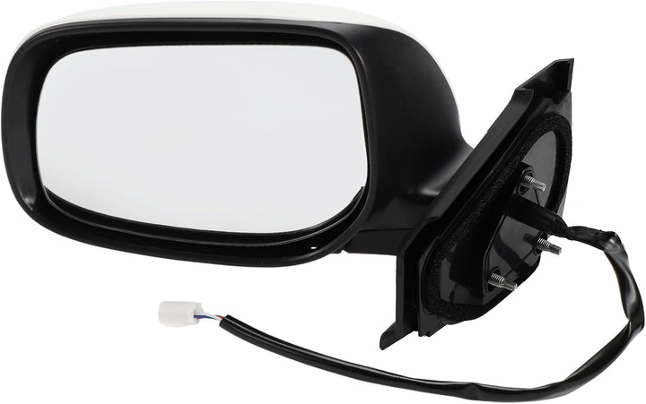 White Left Power Door Mirror for Toyota Yaris Hatchback 2007–2011