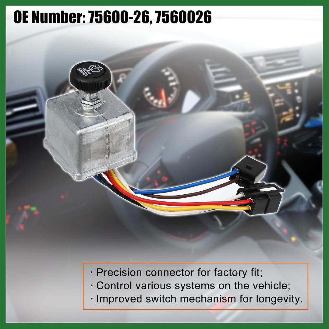 Windshield Wiper Combination Switch for Peterbilt, 75600-26 — view 3
