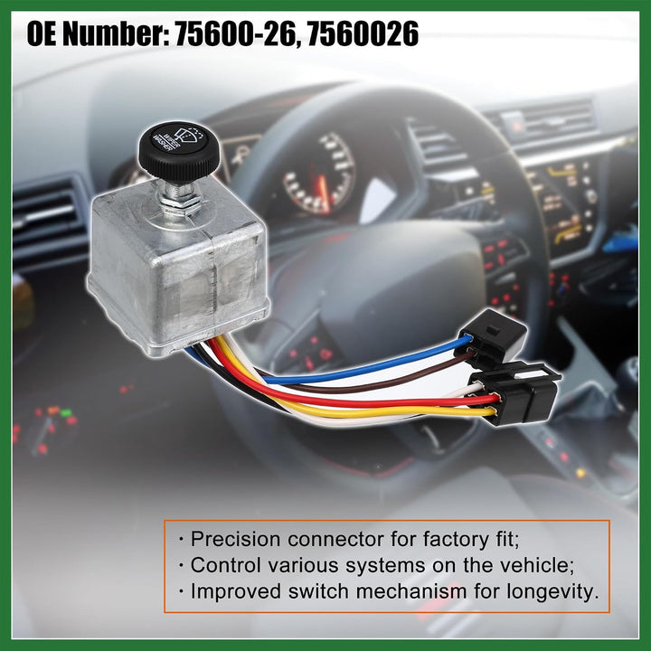 Windshield Wiper Combination Switch for Peterbilt, 75600-26 — view 3