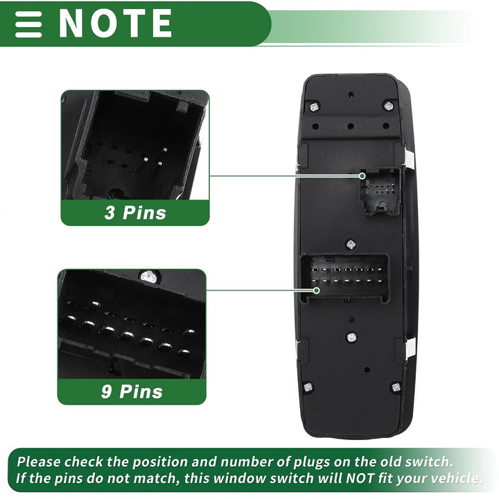 Power Window and Mirror Switch for Ram, 68298867AA/68110867AA — view 4