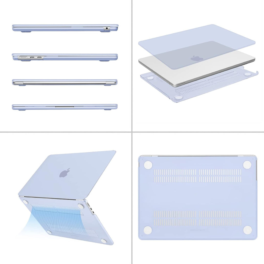 Cerulean-Blue Hard-Shell Case for 13.6-Inch Air, product view 3