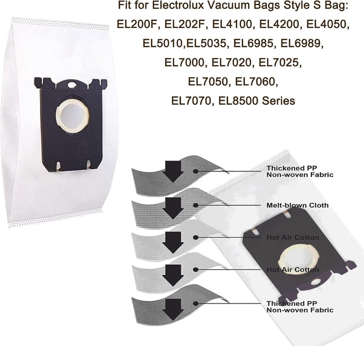 12 replacement S-bag vacuum bags, view 2