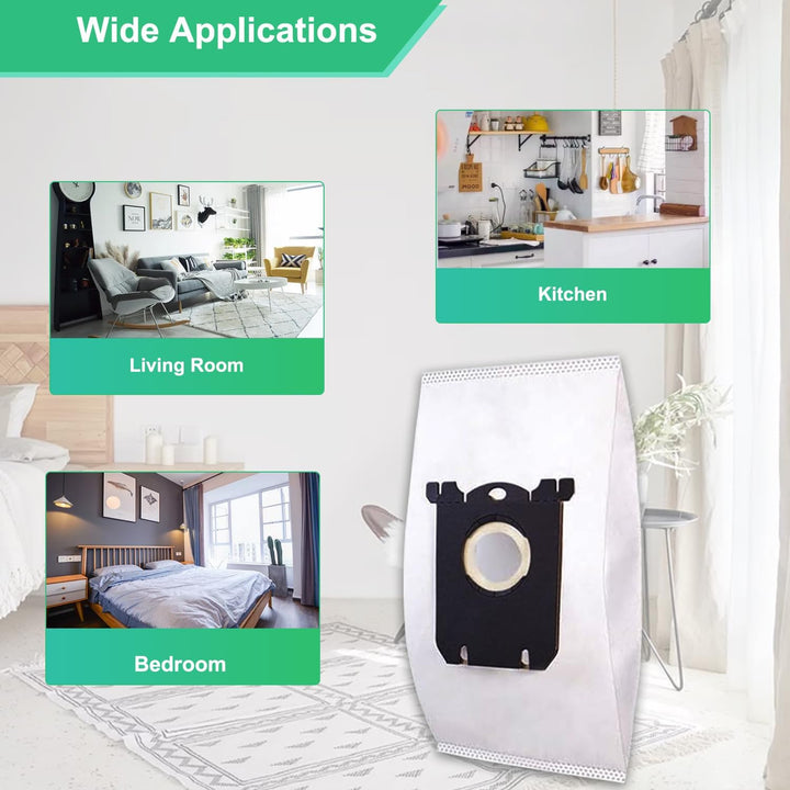 12 replacement S-bag vacuum bags, view 3