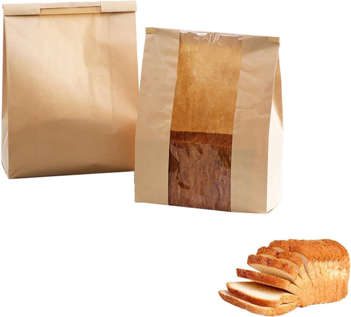 Kraft bread bags with tin ties, view 1