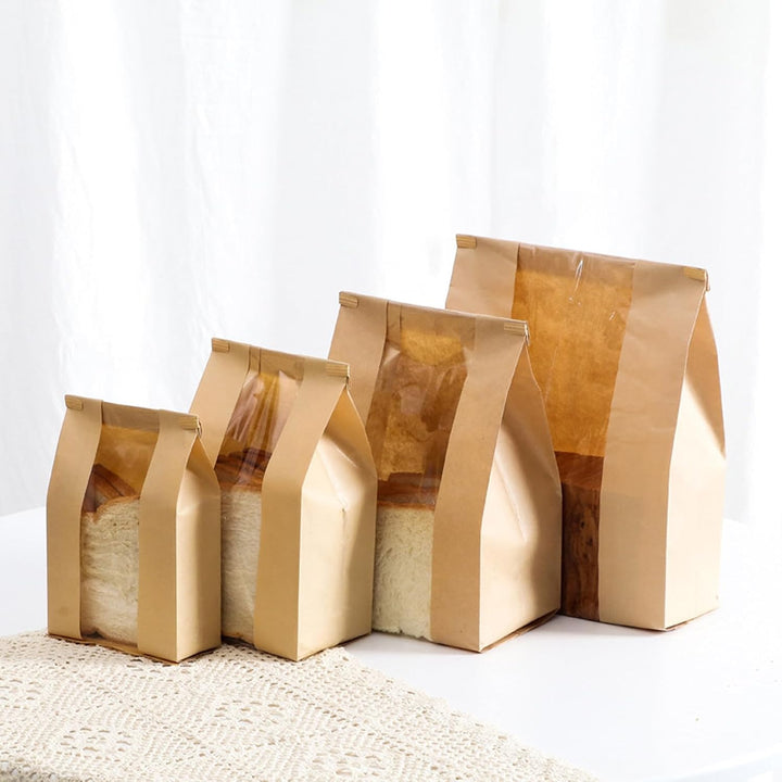 Kraft bread bags with tin ties, view 6