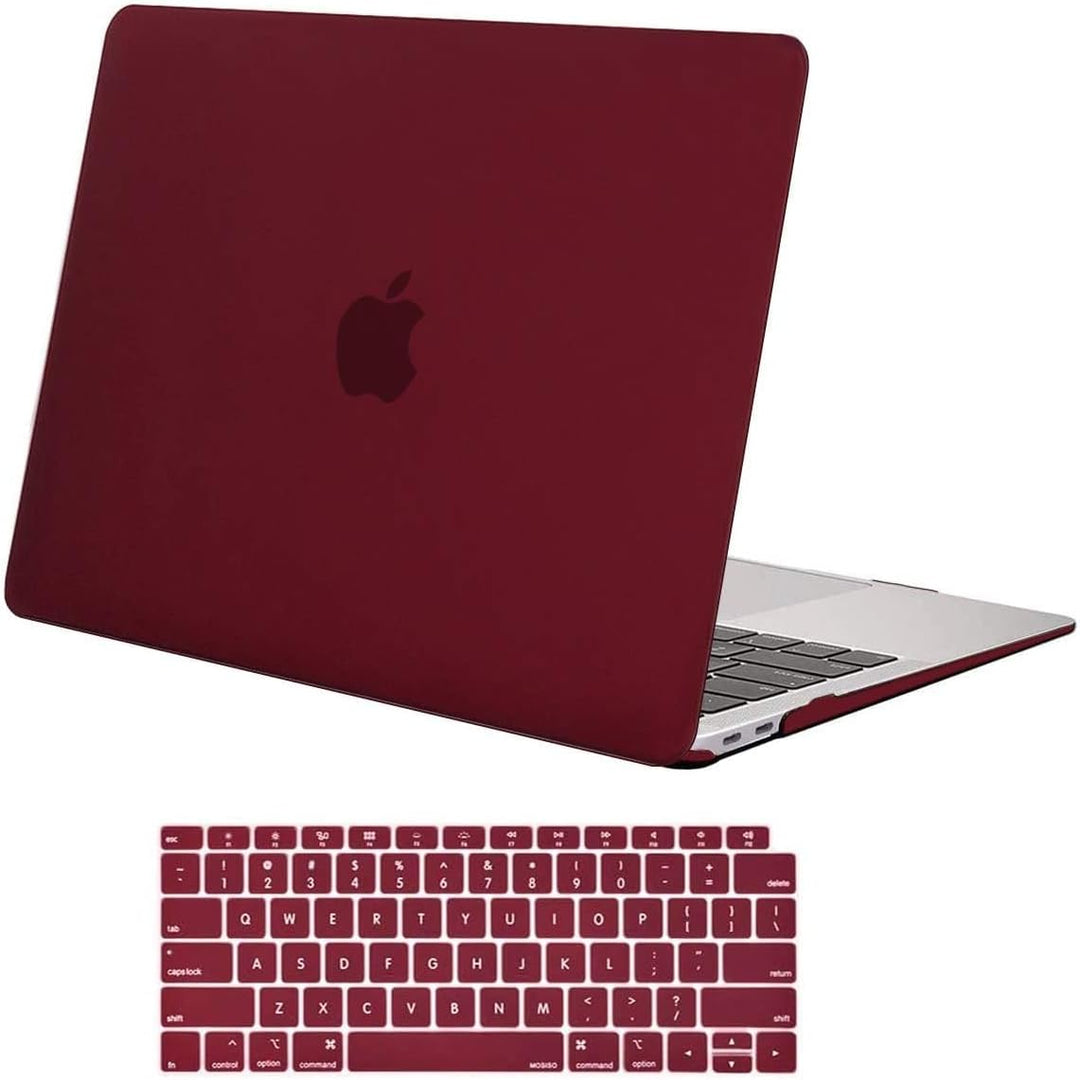 Marsala Red hard-shell case and keyboard covers, view 1