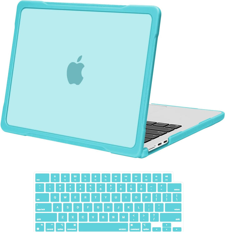 Turquoise TPU-Bumper Case and Keyboard Cover for 13.6-Inch Air, product view 1