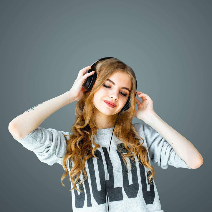 LORELEI X6 Over - Ear Headphones with Microphone, Lightweight Foldable & Portable Stereo Bass Headphones with 1.45M No - Tangle, Wired Headphones for Smartphone Tablet MP3 / 4  - Just Closeouts Canada Inc.
