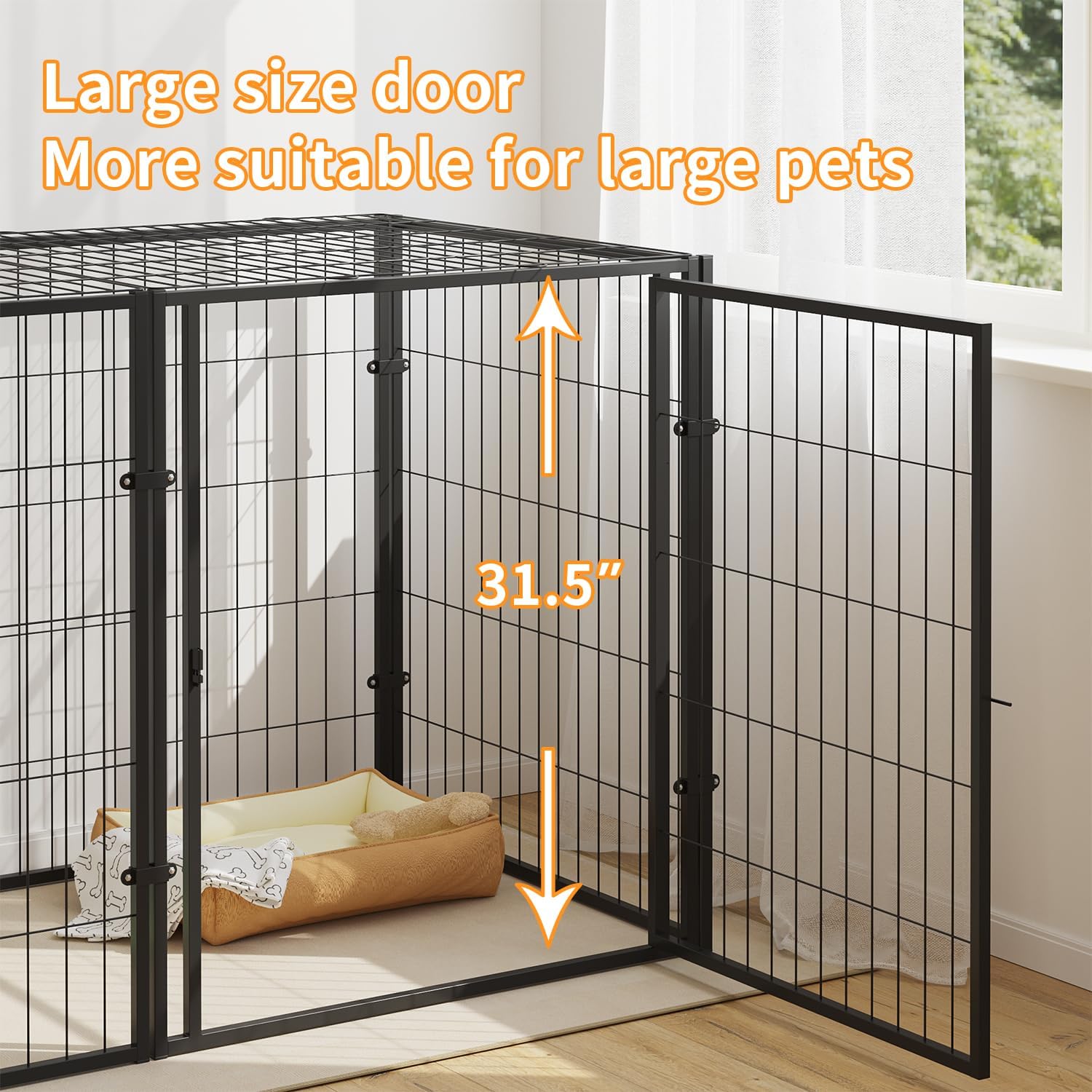 Indoor dog cages for large dogs best sale