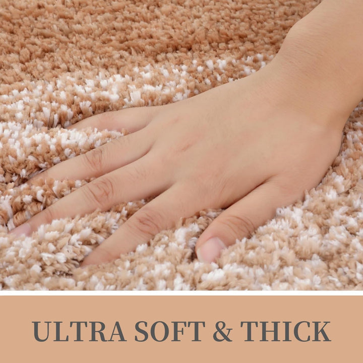 Luxury Microfiber Bath Mat, Extra Soft and Absorbent Bathroom Mat, Non - Slip Plush Shaggy Bathroom Rug, Machine Wash Dry, Bath Rugs for Bathroom Floor, Tub and Shower, 24x47, Beige - Just Closeouts Canada Inc.