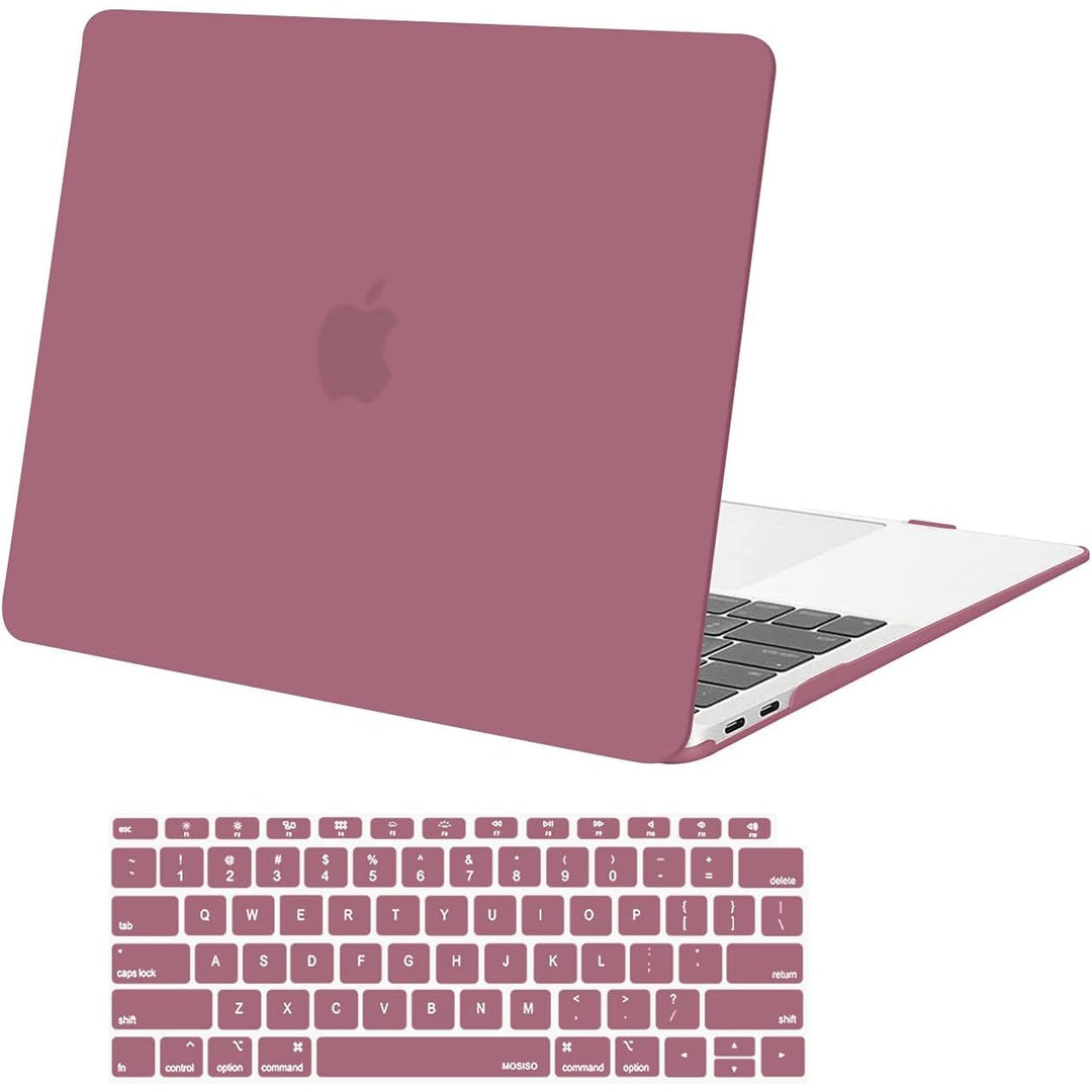 MacBook Air 13 inch Case 2022 2021 2020 2019 2018 Release A2337 M1 A2179 A1932 Touch ID, Plastic Hard Shell Cover&Keyboard Cover for MacBook Air 13.3 inch Case, Tea Petal Pink - Just Closeouts Canada Inc.