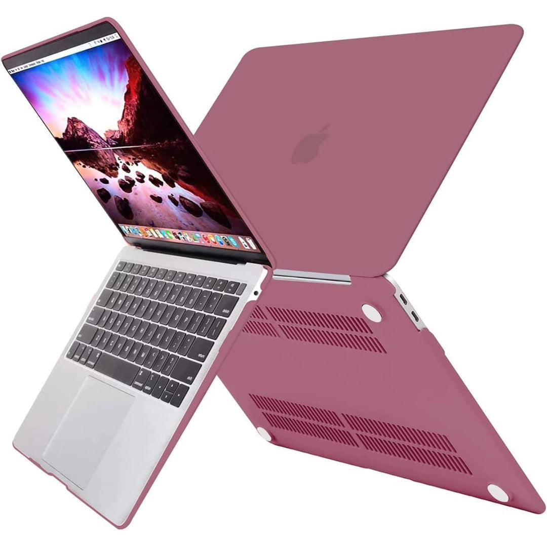 MacBook Air 13 inch Case 2022 2021 2020 2019 2018 Release A2337 M1 A2179 A1932 Touch ID, Plastic Hard Shell Cover&Keyboard Cover for MacBook Air 13.3 inch Case, Tea Petal Pink - Just Closeouts Canada Inc.