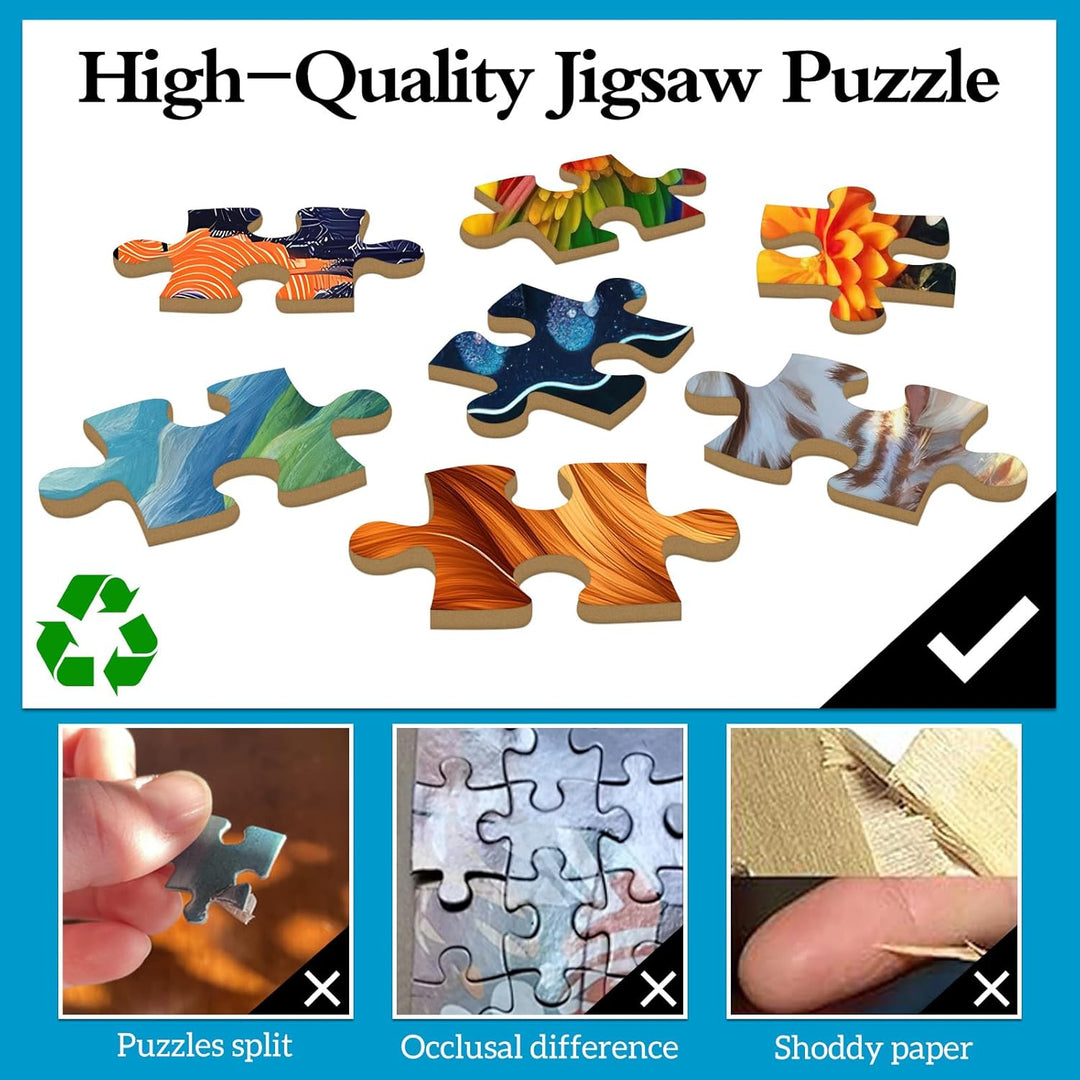 Magic Book Jigsaw Puzzles, 1000 Piece Puzzle for Adults, Family Puzzles Game, Fun Relaxing Challenging, Interlock Perfectly No Dust, Home Wall Decor, Gift for Valentine Friends Parents - Just Closeouts Canada Inc.X004IHR9MT