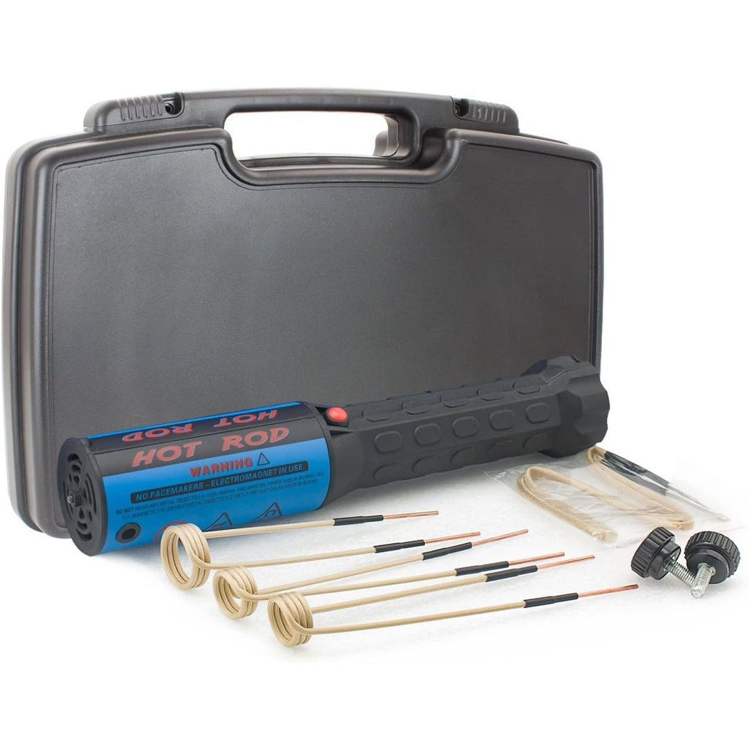 Magnetic Induction Heater Tool - 1200W Without Flames Induction Heater Kit with 4 Coils and Portable Storage Box - Just Closeouts Canada Inc.