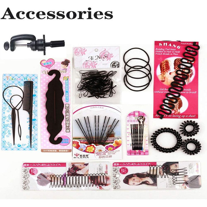 Mannequin Head with 100% Human Hair, 18" Dark Brown Real Hair Cosmetology Mannequin Head Hair Styling Hairdressing Practice Training Doll Heads with Clamp Holder and Tools - Just Closeouts Canada Inc.X002BI0X2Z