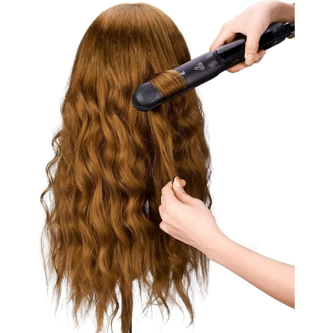 Mannequin Head with 80% Human Hair, 23.5" Brown Real Hair Cosmetology Mannequin Head Hair Styling Hairdressing Practice Training Doll Heads with Clamp Holder and Tools - Just Closeouts Canada Inc.X003K9VWYH