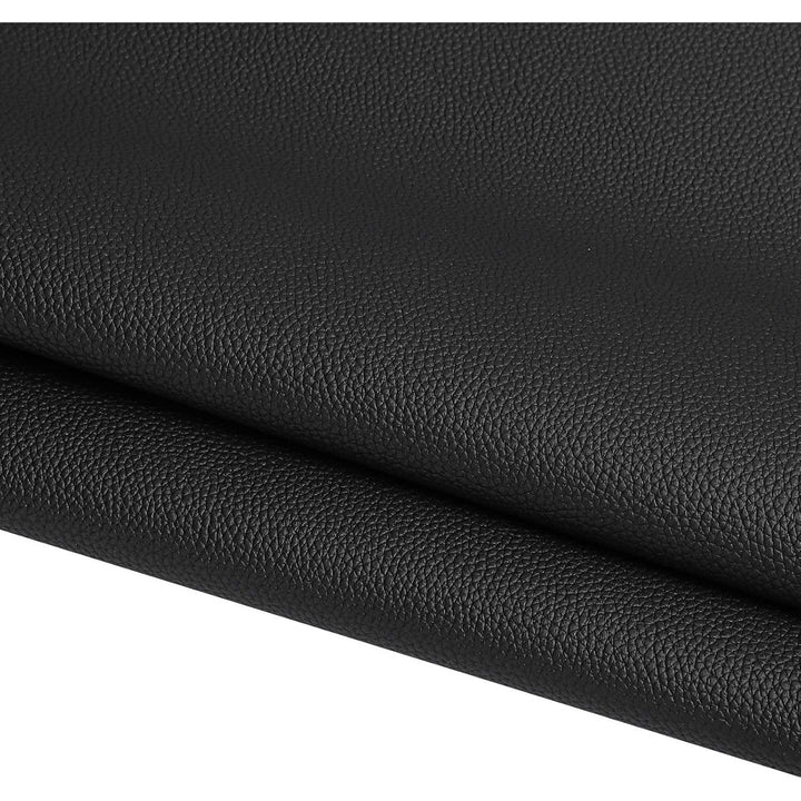 Marine Vinyl Faux Leather Upholstery Fabric 0.9 mm Thickness: Waterproof, Scratch - resistant, Perfect for Upholstering Cars, Outdoor Yachts, and Home Furniture (Black,Pre - Cut 2 Yards) - Just Closeouts Canada Inc.
