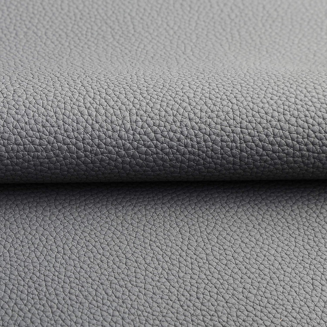 Marine Vinyl Faux Leather Upholstery Fabric 0.9 mm Thickness: Waterproof, Scratch-resistant, Perfect for Upholstering Cars, Outdoor Yachts, and Home Furniture (Grey,Pre-Cut 2 Yards) - Just Closeouts Canada Inc.