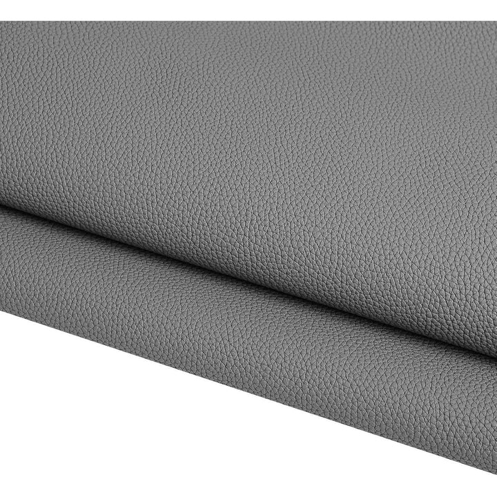 Marine Vinyl Faux Leather Upholstery Fabric 0.9 mm Thickness: Waterproof, Scratch-resistant, Perfect for Upholstering Cars, Outdoor Yachts, and Home Furniture (Grey,Pre-Cut 2 Yards) - Just Closeouts Canada Inc.