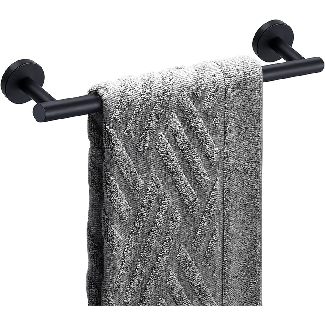 Matte Black Bath Towel Bar Single Bars Towel Rack Rod Classic Wall Mounted SUS304 Stainless Steel Bathroom Towel Holder Toilet Kitchen Towel Shelf Single Layer,16 inches - Just Closeouts Canada Inc.