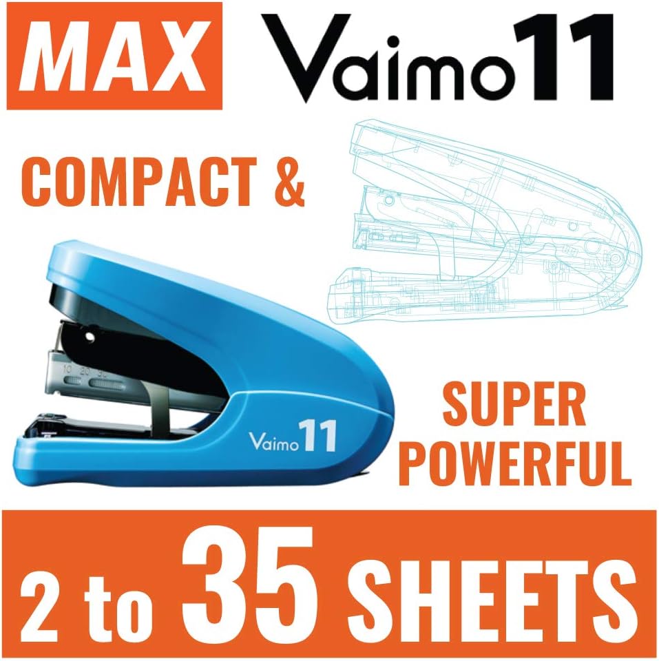 MAX-HD-11FLK Max Vaimo 11 Stapler, Blue - Just Closeouts Canada Inc.093818001765