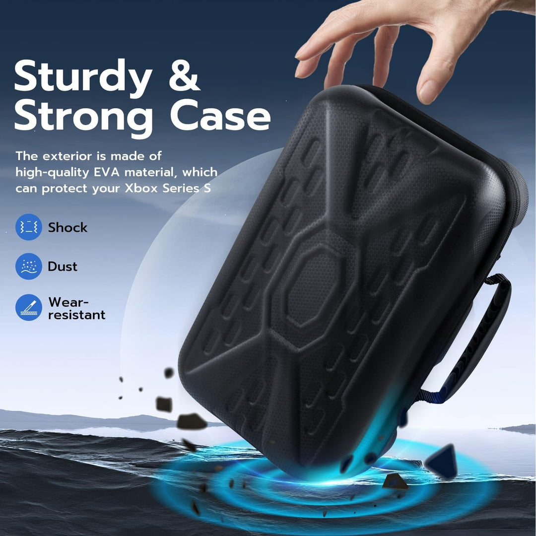 Mcbazel Hard Carrying Case for Xbox Series S, Travel Case Storage Bag for Xbox Series S Console Wireless Controller & Gaming Accessories - Black - Just Closeouts Canada Inc.