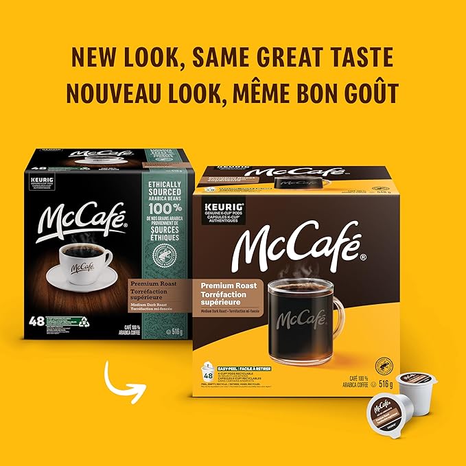 McCafe Dark Roast Salted Caramel Flavoured K - Cup Coffee Pods, Brew Over Ice, 10 Count - Just Closeouts Canada Inc.663447609511