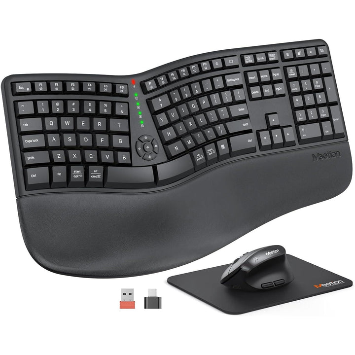 Meetion Ergonomic Wireless Keyboard and Mouse - Just Closeouts Canada Inc.