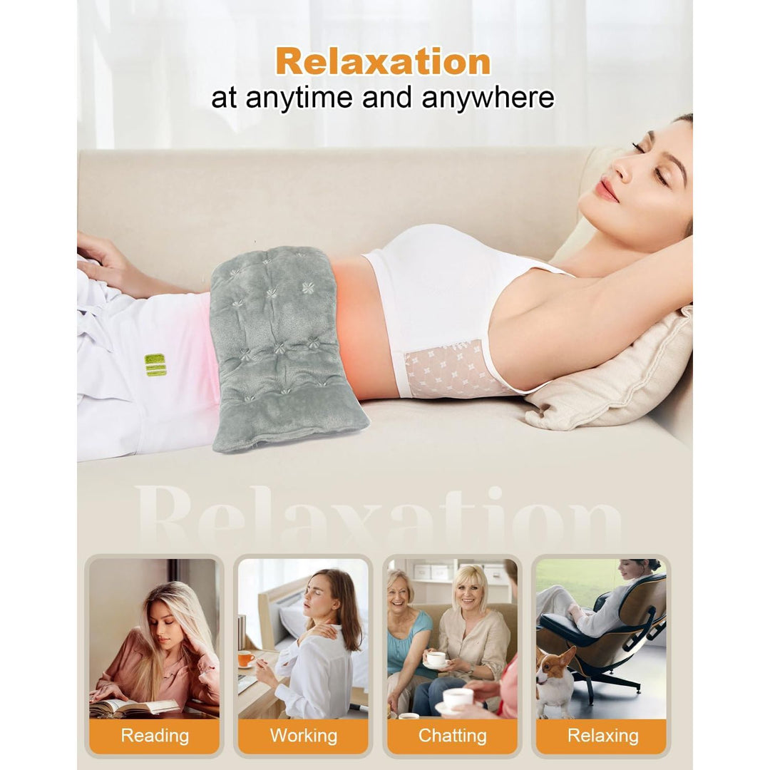 Microwavable Heating Pad for Neck Shoulders Period Cramps & Back, Portable Magic Bag Heat Pad Microwavable, 40 * 14cm, Unscented Grey - Just Closeouts Canada Inc.X004OL8NEH