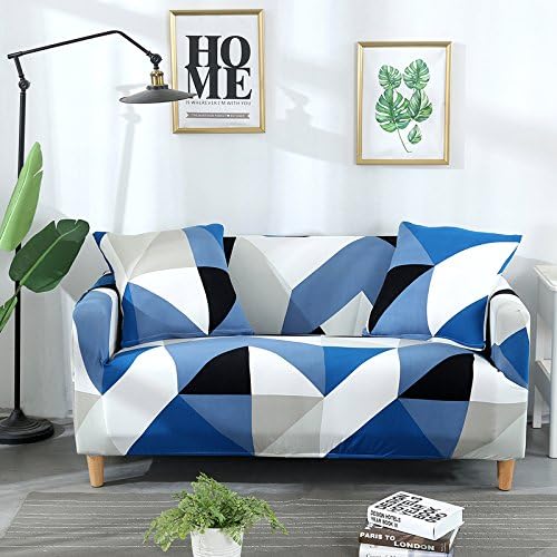 MIDODO Printed Couch Cover Stretch Sofa Covers Patterned Sofas Seater Slipcovers for 4 Cushion Couch Set (LY, 4 Seater/Large 3 Seater) - Just Closeouts Canada Inc.
