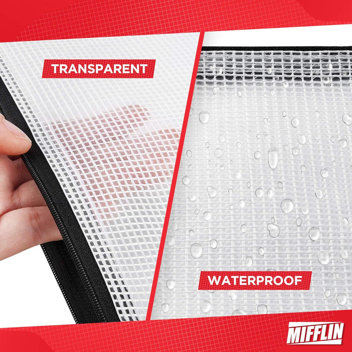 Mifflin Mesh Zipper Pouch Waterproof Large, 24pk - Just Closeouts Canada Inc.