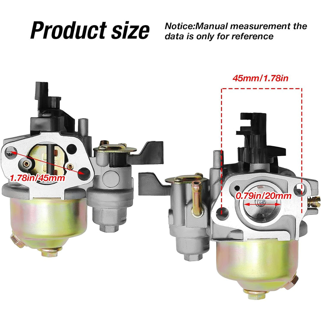 Carburetor fitting dimensions
