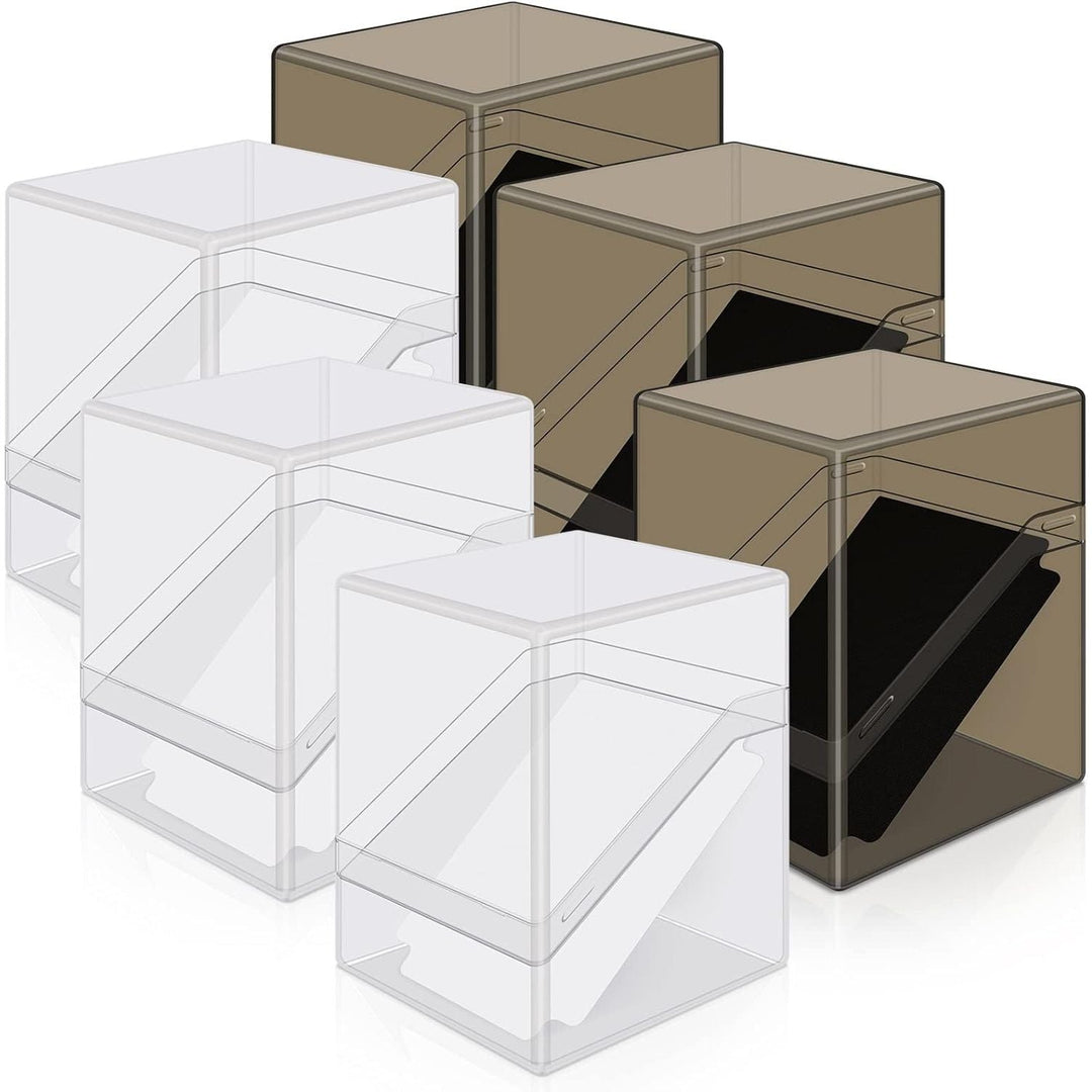 Mlikero Card Deck Cases, 6 Pack Acrylic Card Box for Trading Cards, Sturdy Card Storage Boxes Holding 100+ Sleeved Cards with 6 Dividers, Clear Card Storage Boxes fit for MTG, Sport Cards… - Just Closeouts Canada Inc.