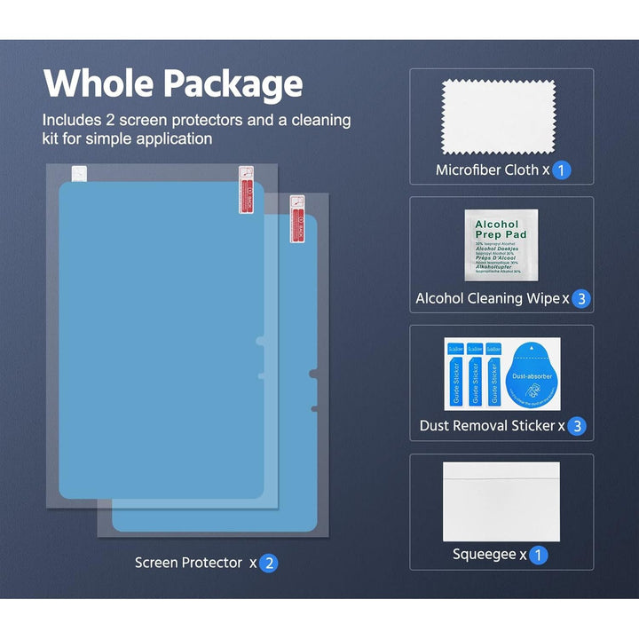 MoKo 2 Pack Paper Screen Protector for Samsung Galaxy Tab S9 FE 5G 2023/Tab S9 2023/Tab S8 2022/Tab S7 2020, Paper Feeling for Writing Anti - Glare Galaxy Tab S9 FE Screen Protector fit for S - Pen, Matte - Just Closeouts Canada Inc.