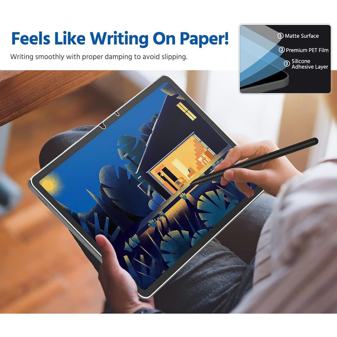 MoKo 2 Pack Paper Screen Protector for Samsung Galaxy Tab S9 FE 5G 2023/Tab S9 2023/Tab S8 2022/Tab S7 2020, Paper Feeling for Writing Anti - Glare Galaxy Tab S9 FE Screen Protector fit for S - Pen, Matte - Just Closeouts Canada Inc.