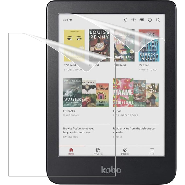 MoKo 2 - Pack Screen Protector for Kobo Clara Colour 6" 2024/Kobo Clara BW 6" 2024/Kobo Clara 2E 6" 2022, Anti - Glare Premium PET Protective Film Full - Coverage Matte Screen Protector - Just Closeouts Canada Inc.